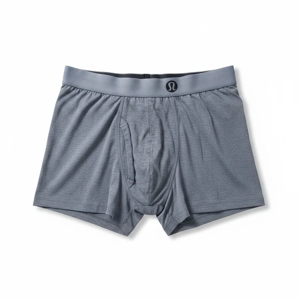Lululemon Always In Motion Boxer Brief Mens Large Blue Heathered Underwear L/G